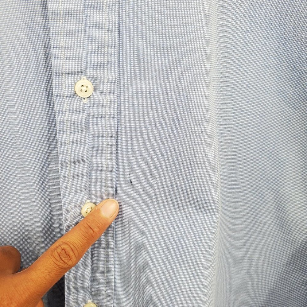 Ralph Lauren Classic Fit Button Down Shirt Casual Long Sleeve 17 36/37 Mens - Picture 6 of 11